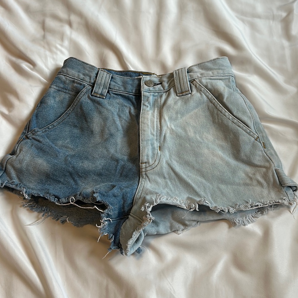 PacSun Split Bleach Shorts